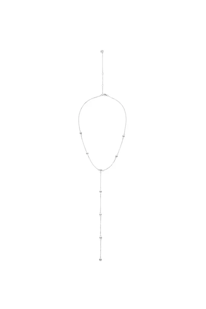 Custom Necklaces Orbs Transformer Necklace, white gold for a luxurious style