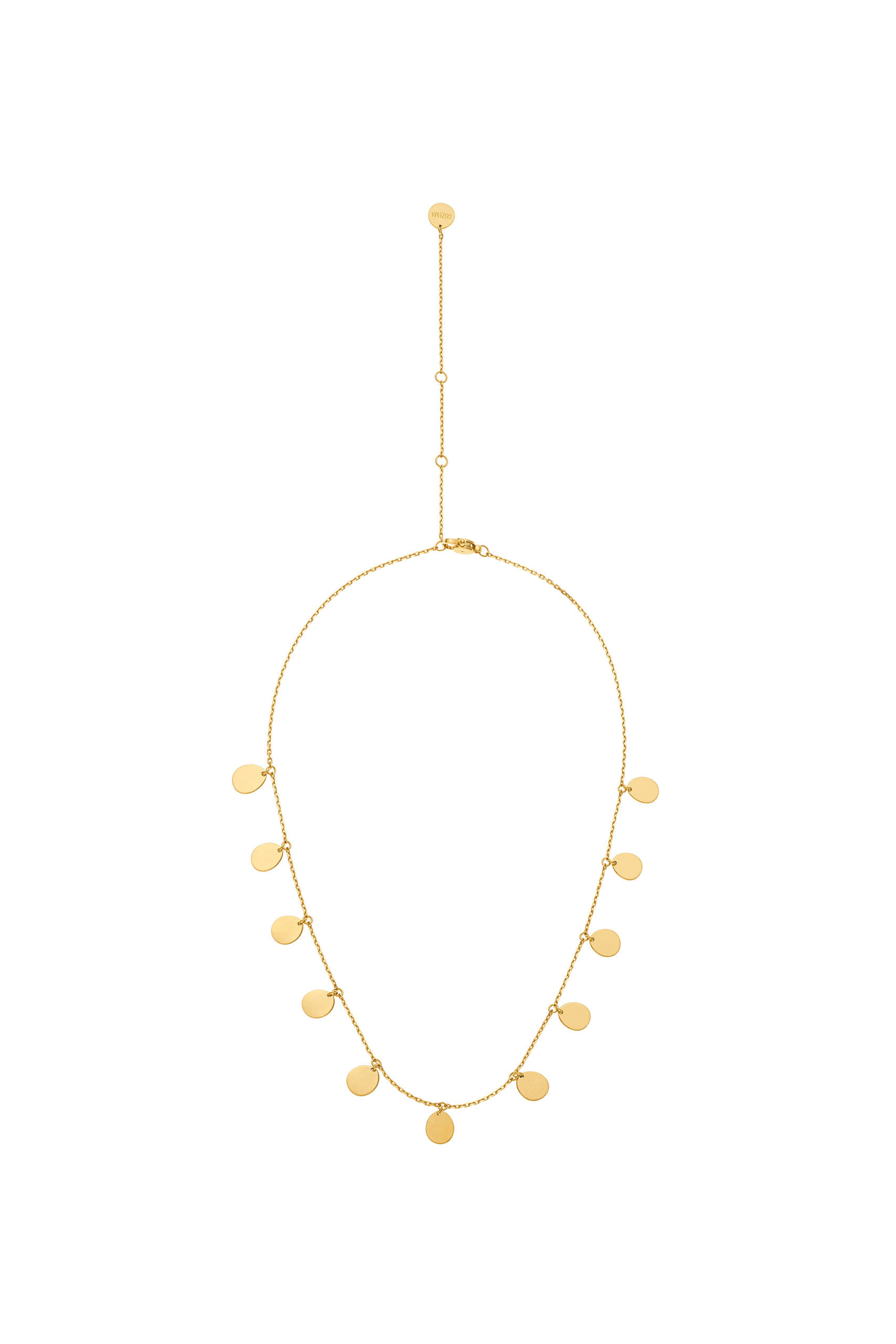 Custom Necklaces Multi Flats Necklace, yellow gold for a luxurious style