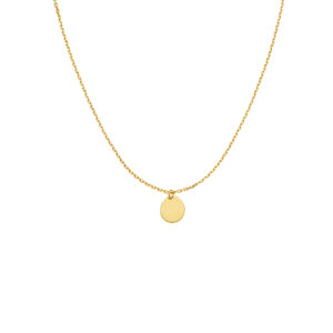 Mono Flat Necklace, yellow gold