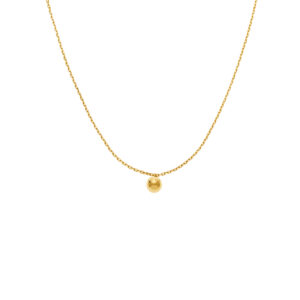 Mono Orb Necklace, yellow gold