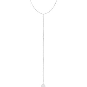 Mono Flat Necklace, white gold