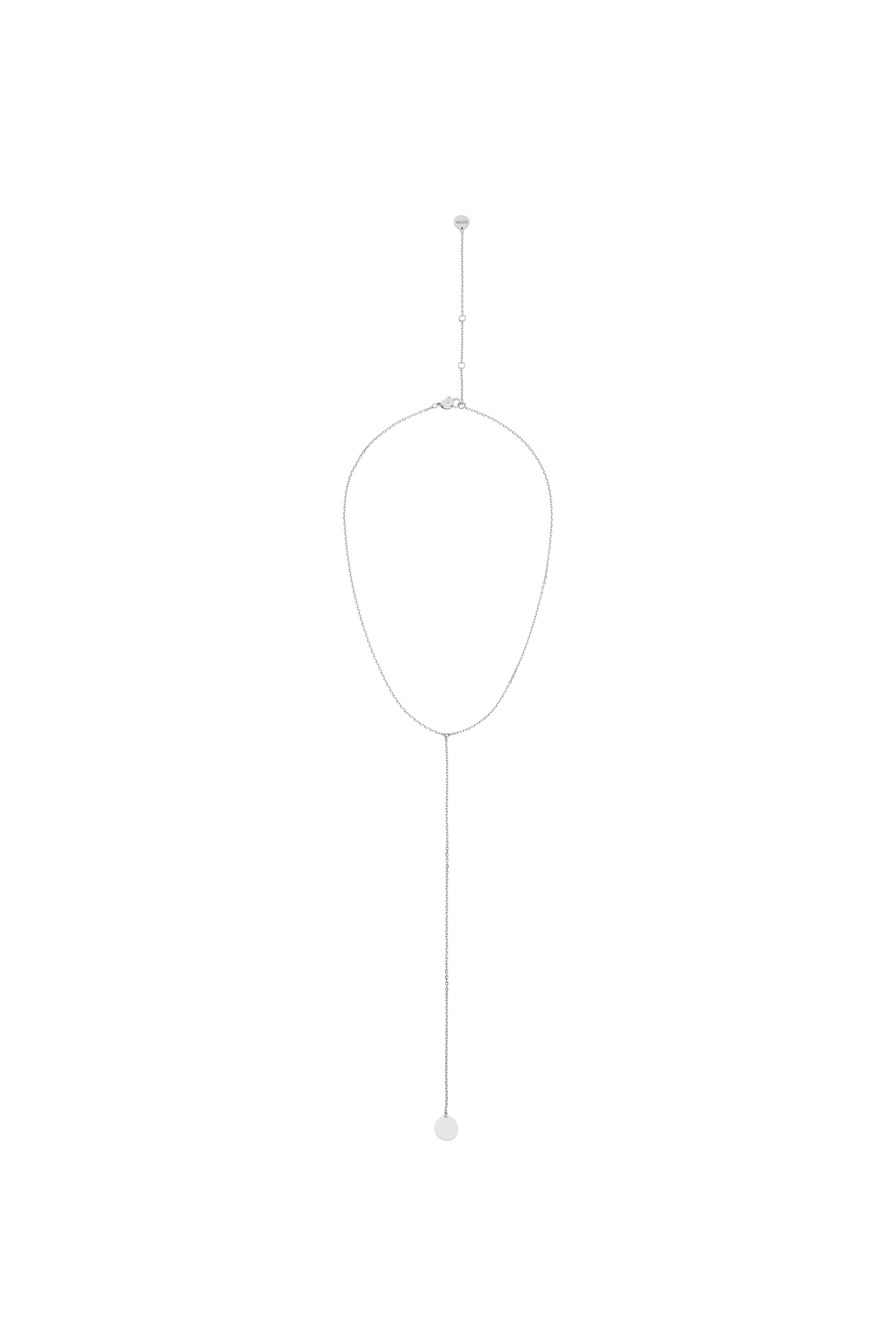 Necklaces Mono Flat Necklace, white gold with fast delivery from Guzema