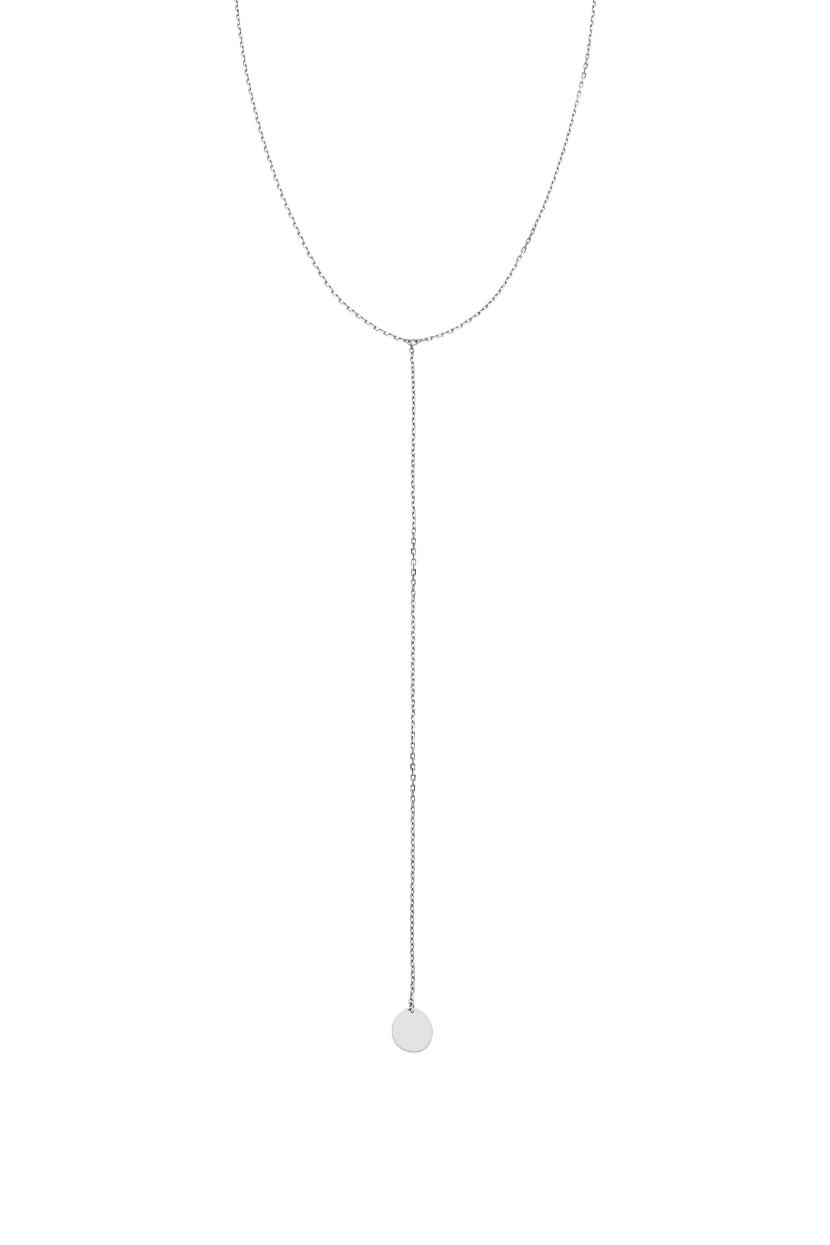 Exclusive Necklaces Mono Flat Necklace, white gold from Guzema