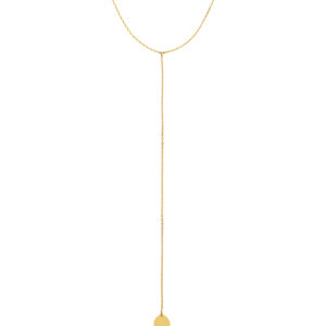 Mono Flat Necklace, yellow gold