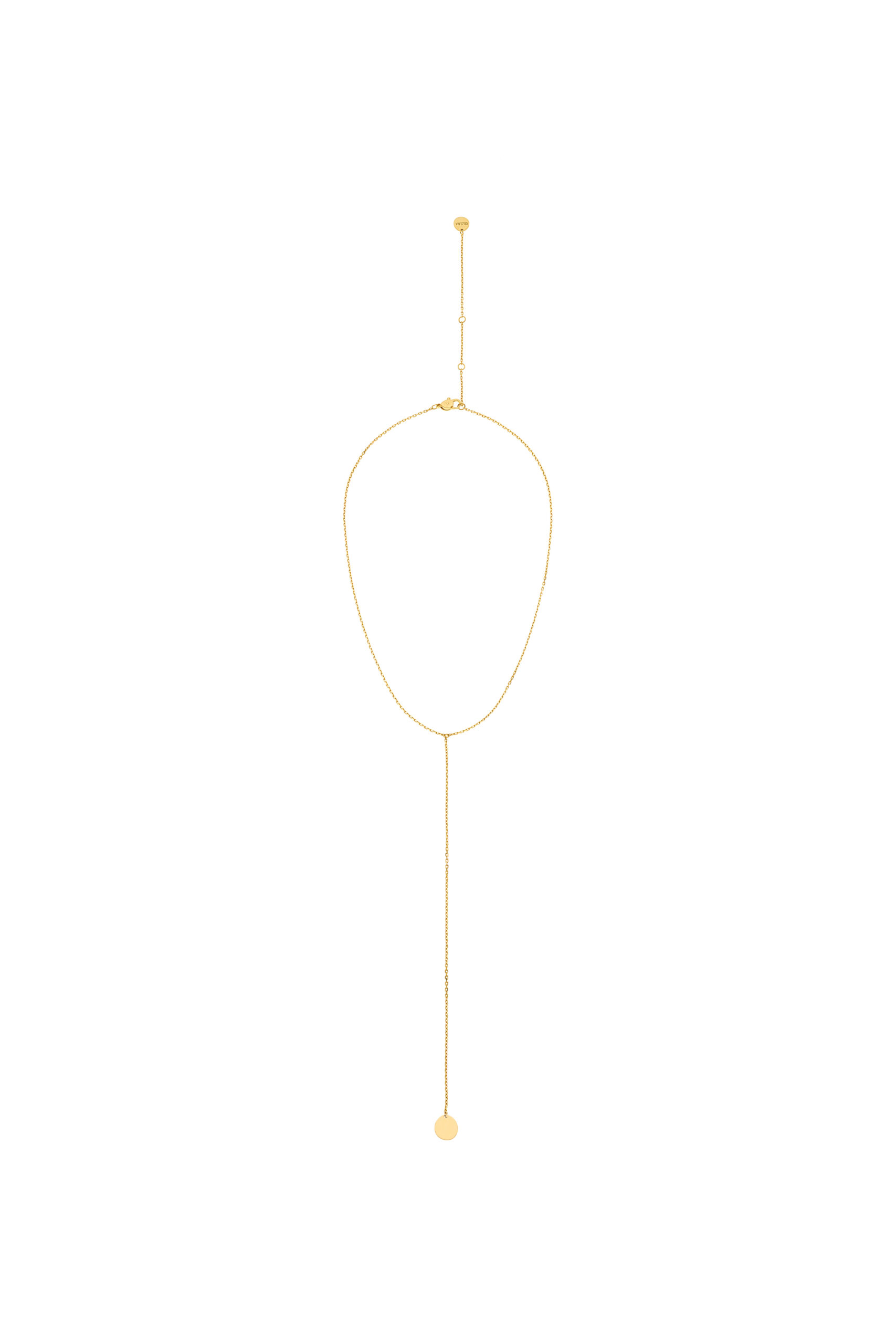 Necklaces Mono Flat Necklace, yellow gold with fast delivery from Guzema