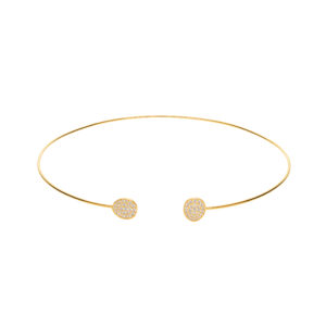 Flats Choker, diamonds, yellow gold