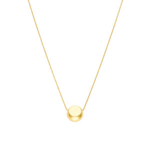 Semi-Sphere Necklace, yellow gold