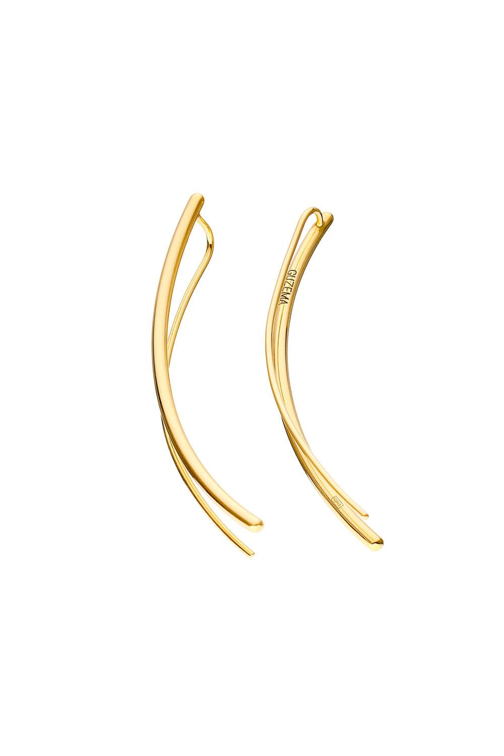 Earrings Arc earrings, yellow gold for a unique and sophisticated look