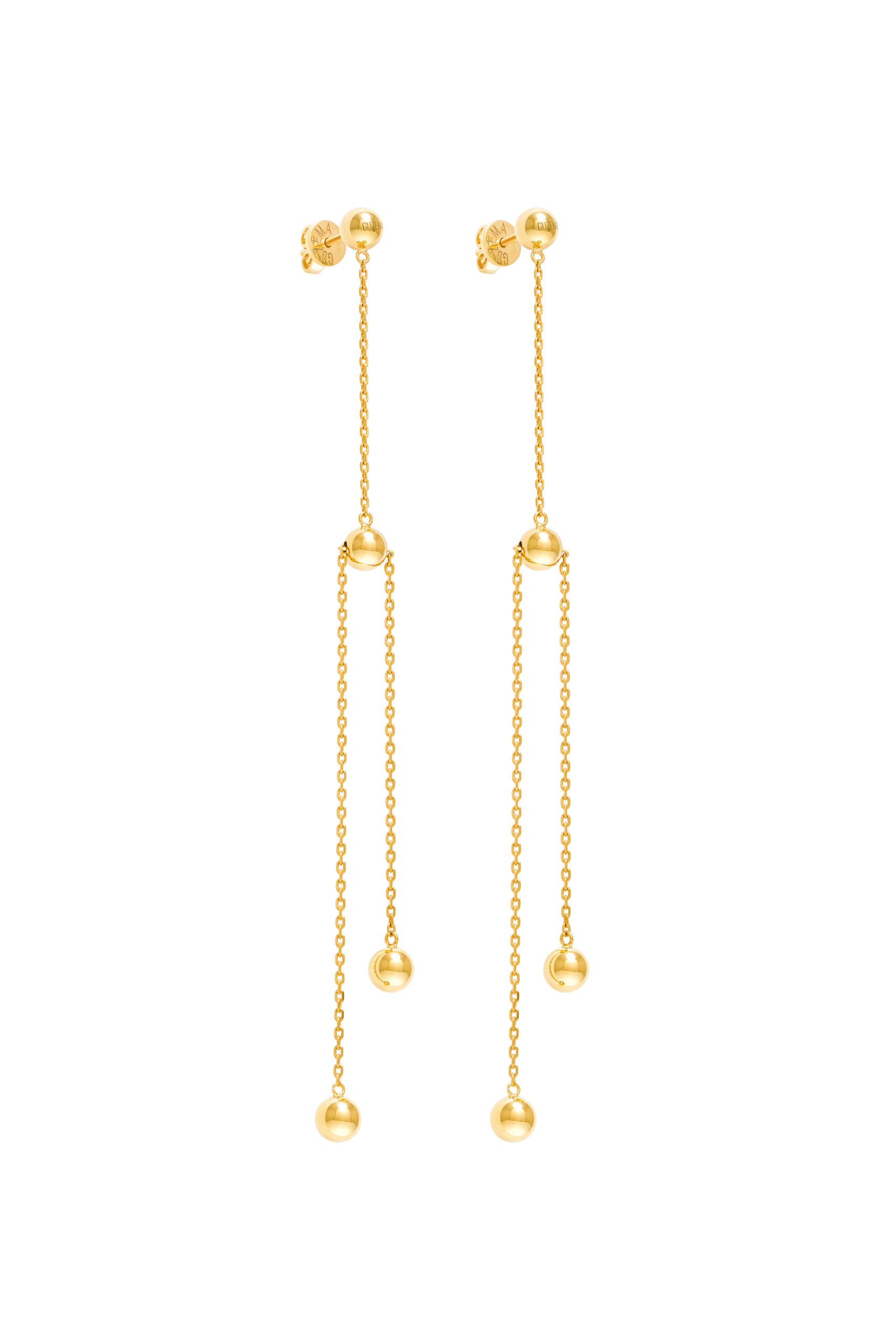 Earrings Orbs Transformer Earrings, yellow gold for stylish and elegant looks
