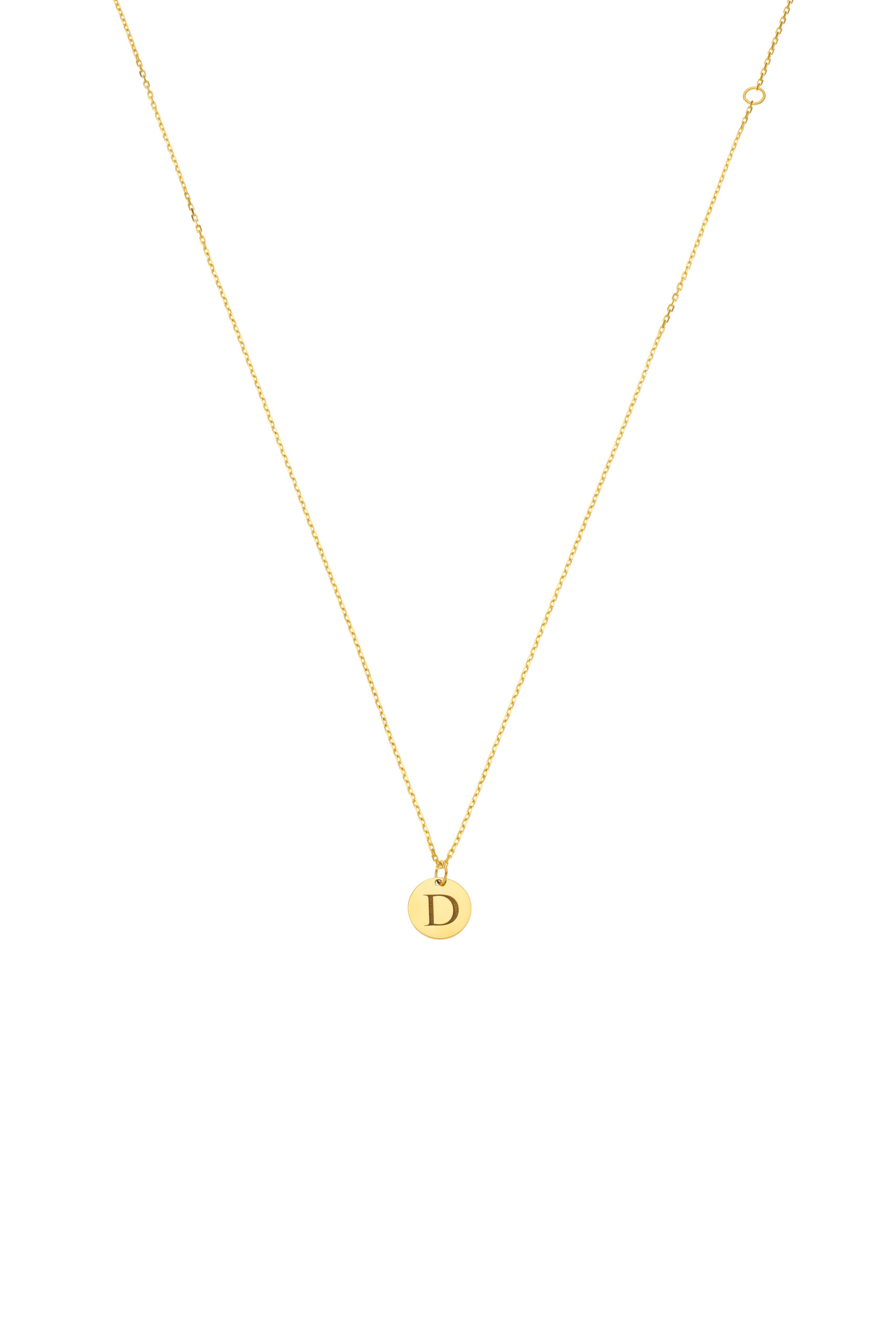 Exclusive Necklaces Necklace with Initial, yellow gold from Guzema