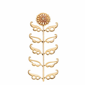 Blossom Brooch, diamond, yellow gold