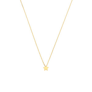 Star Necklace, yellow gold