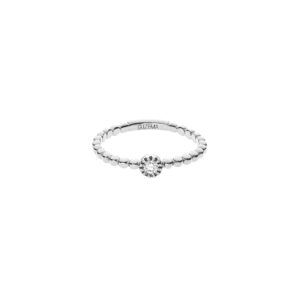 Beads Ring, diamond, white gold