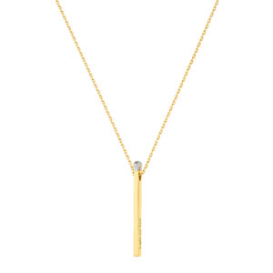 Match Necklace, yellow  gold