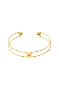 Embroidered Bracelet, yellow gold