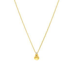 Bright Idea Pendant, yellow gold