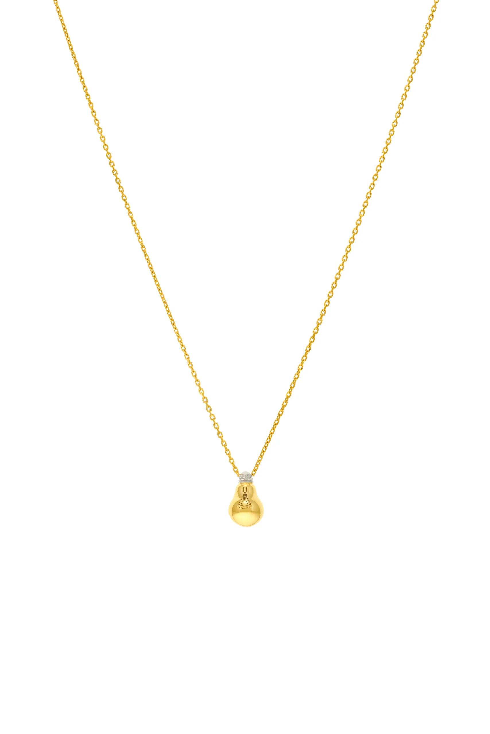Bright Idea Pendant, yellow gold