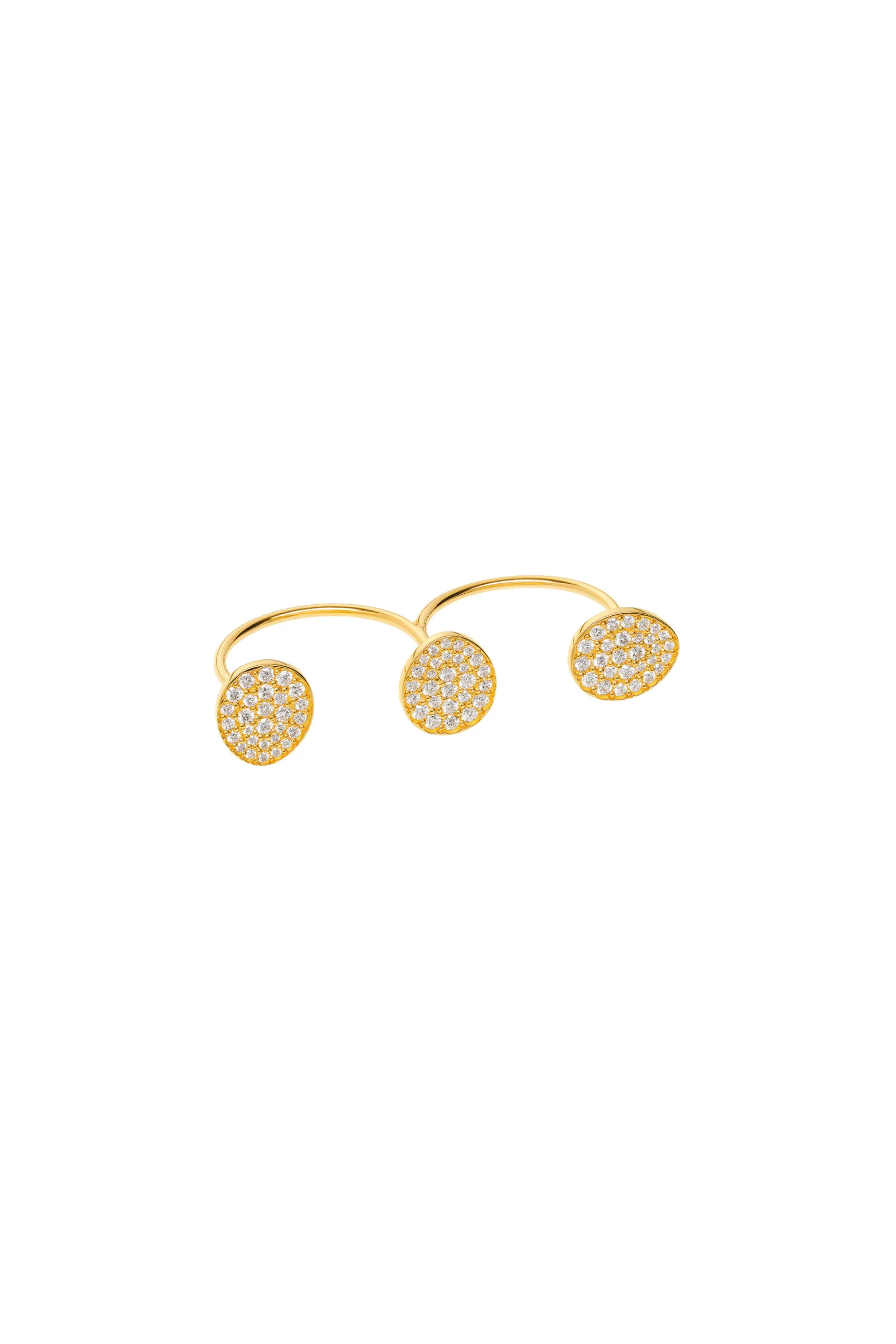Rings Trio Flat Ring, diamonds, yellow gold available online with expert craftsmanship