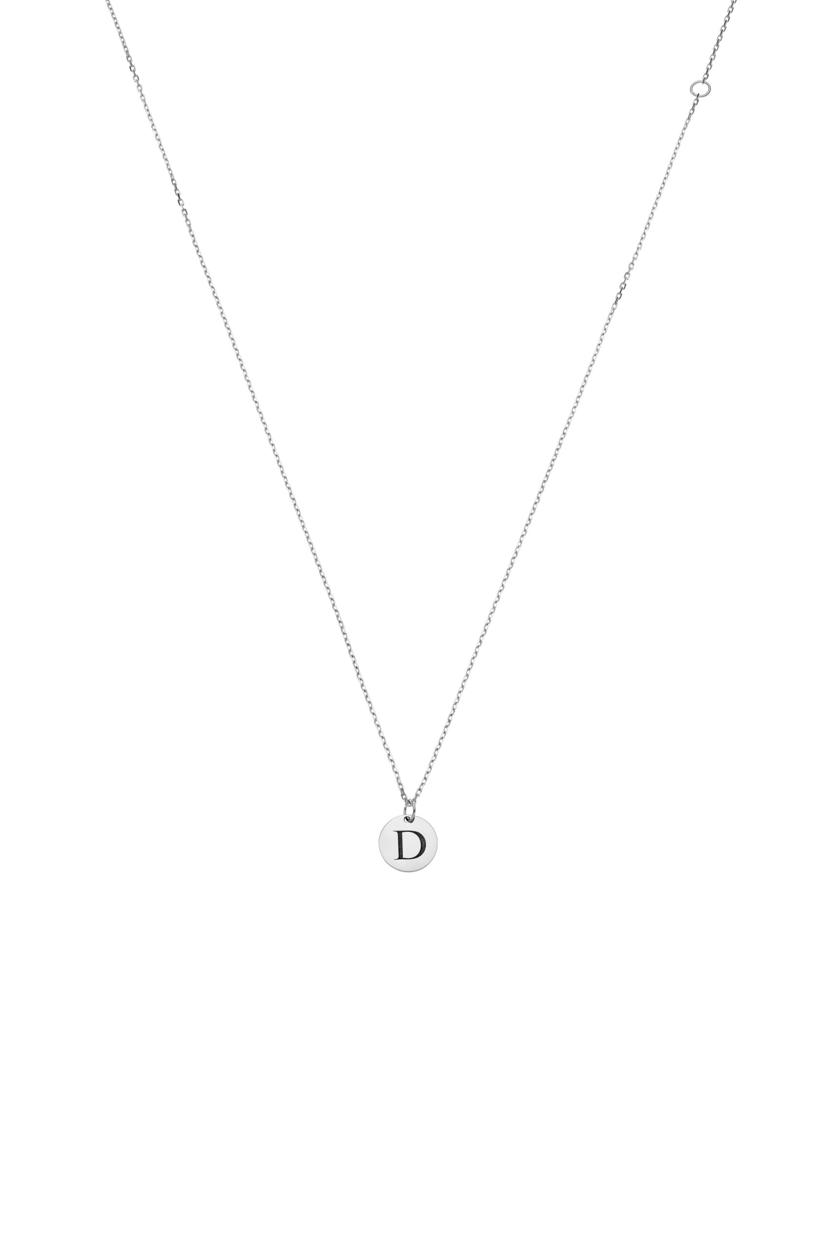 Custom Necklaces Necklace with Initial, white gold for a luxurious style