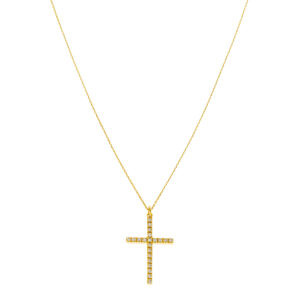 Grand Cross, diamonds, yellow gold