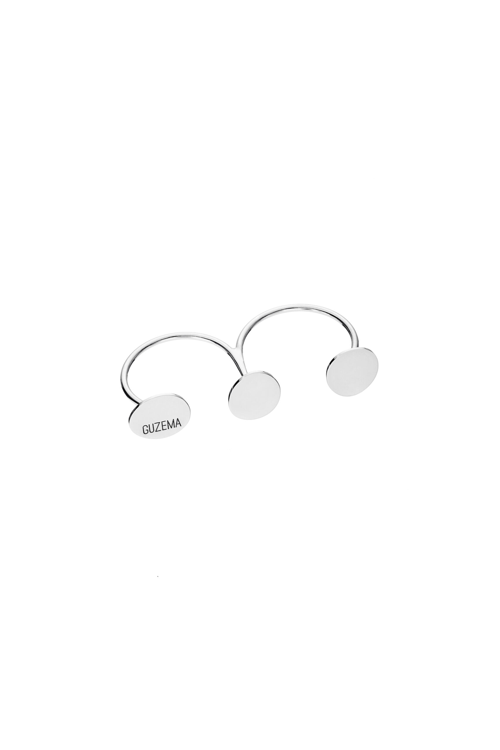 Rings Trio Flat Ring, white gold with luxury craftsmanship from Guzema