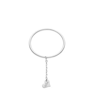 Mini Heart Ring, white gold