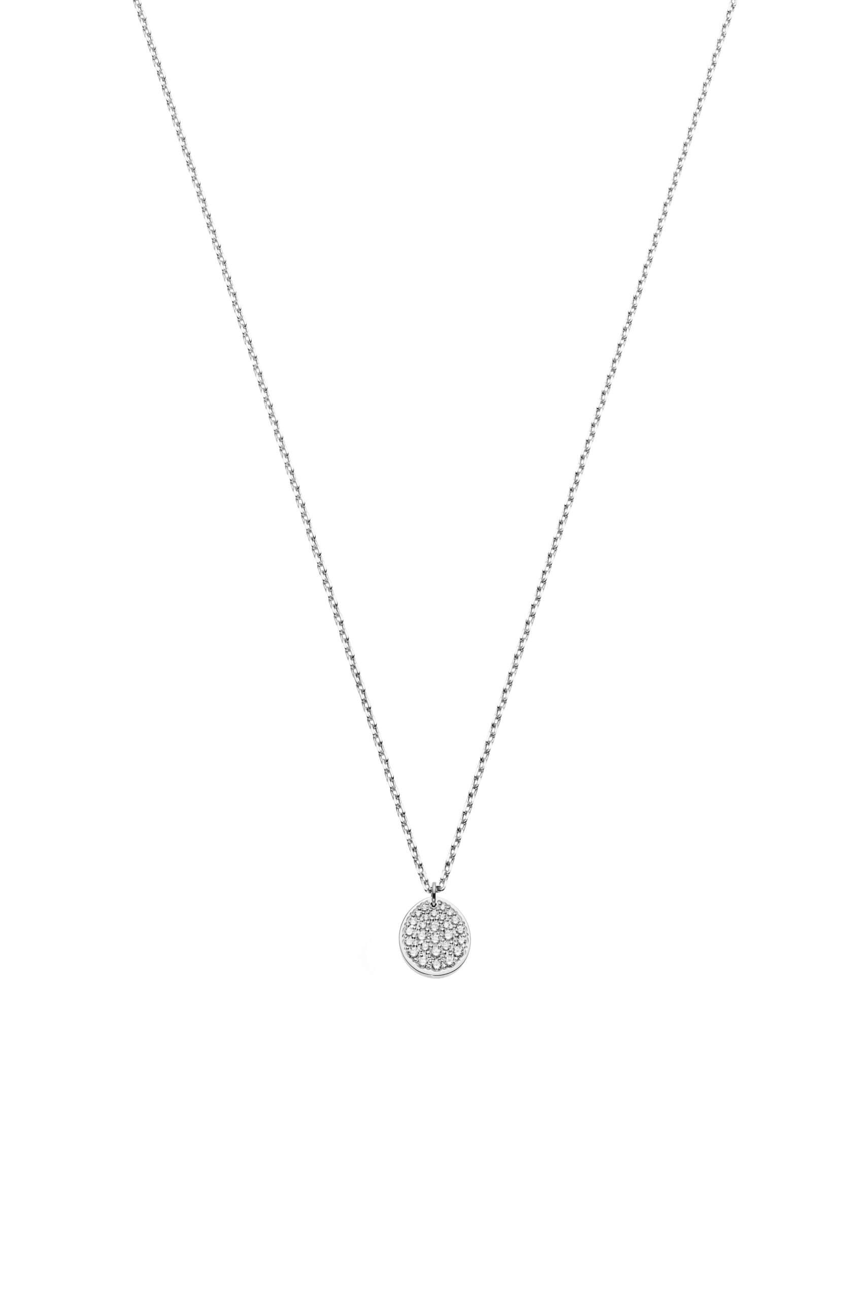 Exclusive Necklaces Mono Flat Necklace, diamonds, white gold from Guzema