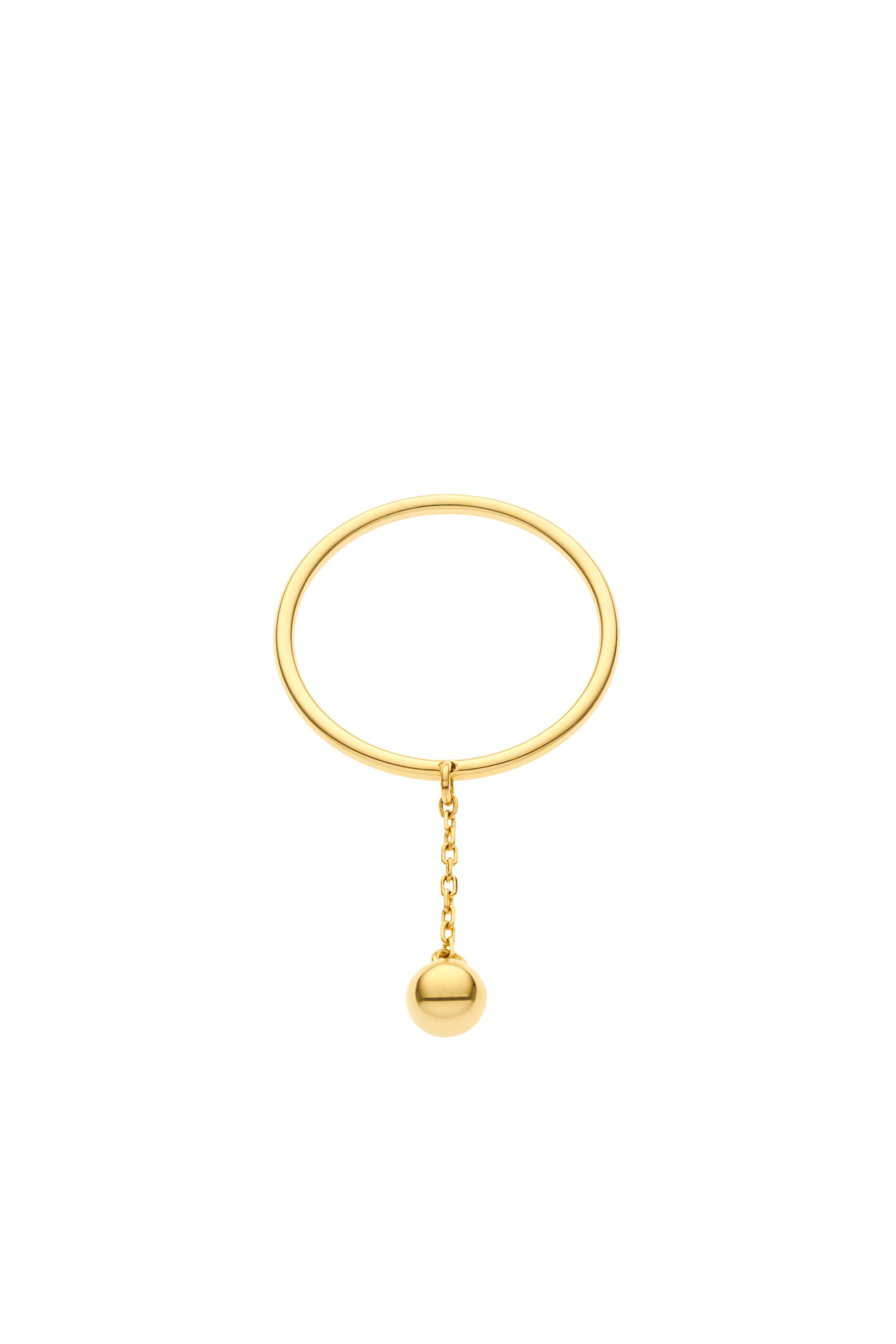 Rings Mini Orb Ring, yellow gold with luxury craftsmanship from Guzema