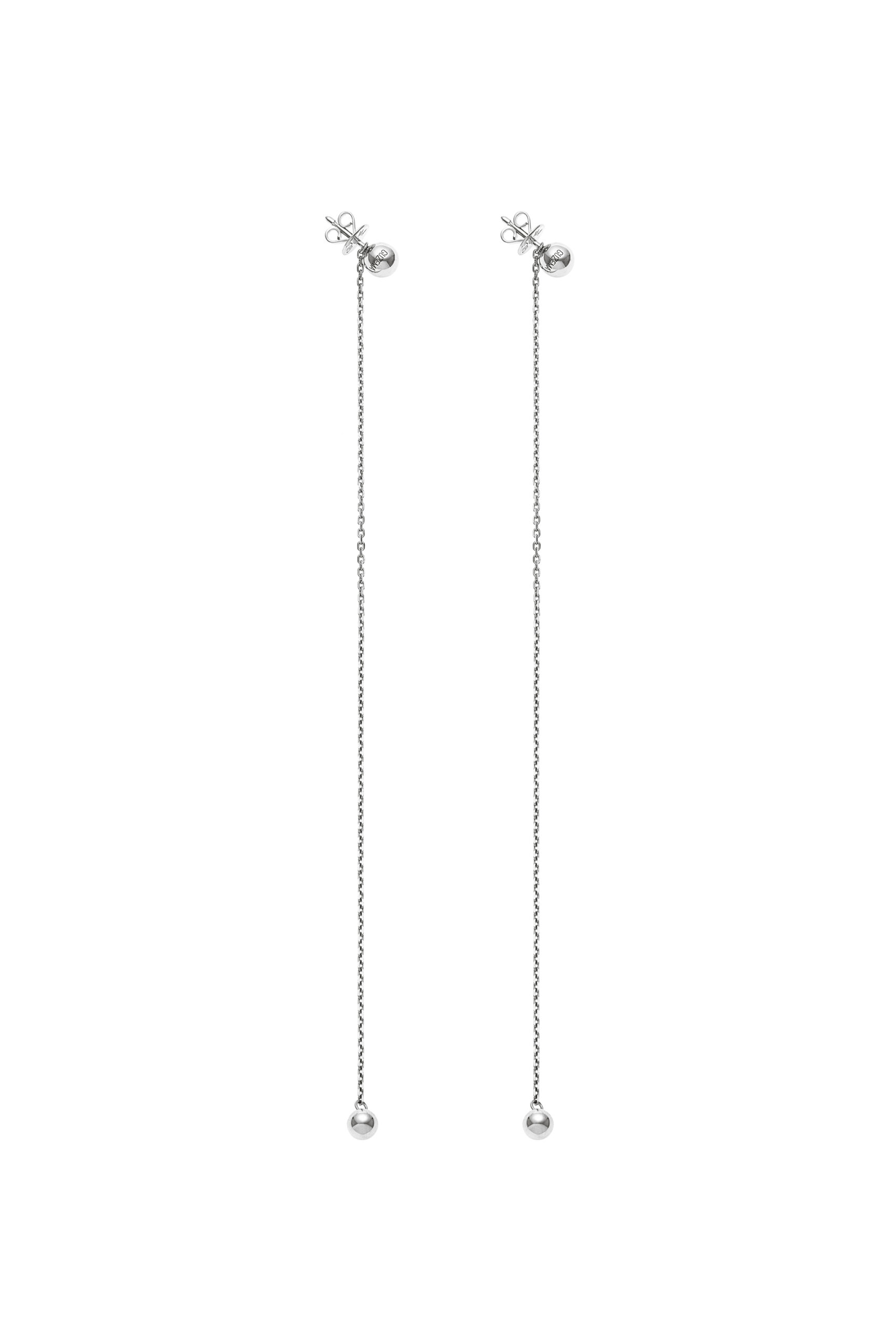 Earrings Duo Orb Transformer Earrings, white gold with timeless design by Guzema
