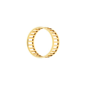 Striped Ring, yellow gold