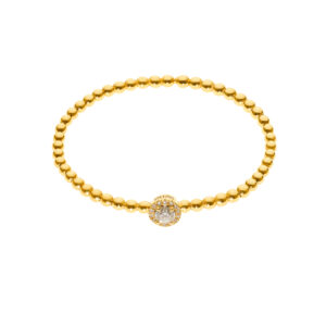 Flexi-Bracelet, diamonds, yellow gold