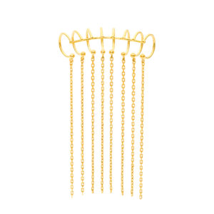 ChainFall Ear Cuff, yellow gold