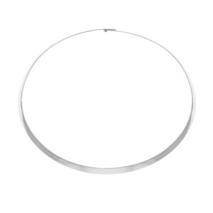 Solid Wide Choker, white gold