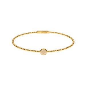 Accent Bracelet, diamonds, yellow gold