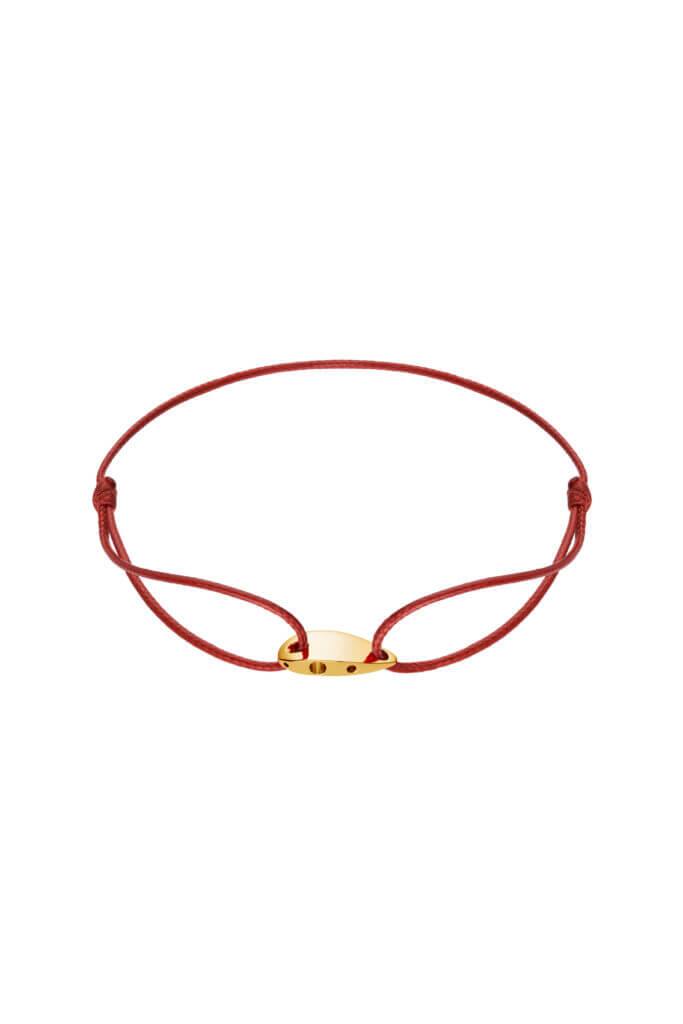 Bracelets Vi Levare Cord Bracelet, yellow gold with modern elegance