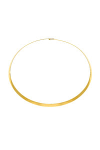 Solid Wide Choker, yellow gold