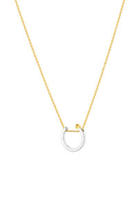 Round Match Necklace, diamond, white gold