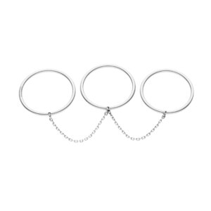 Trio Band Ring, white gold