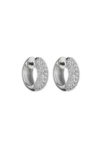 Diamond Mid Hug Hoops, white gold
