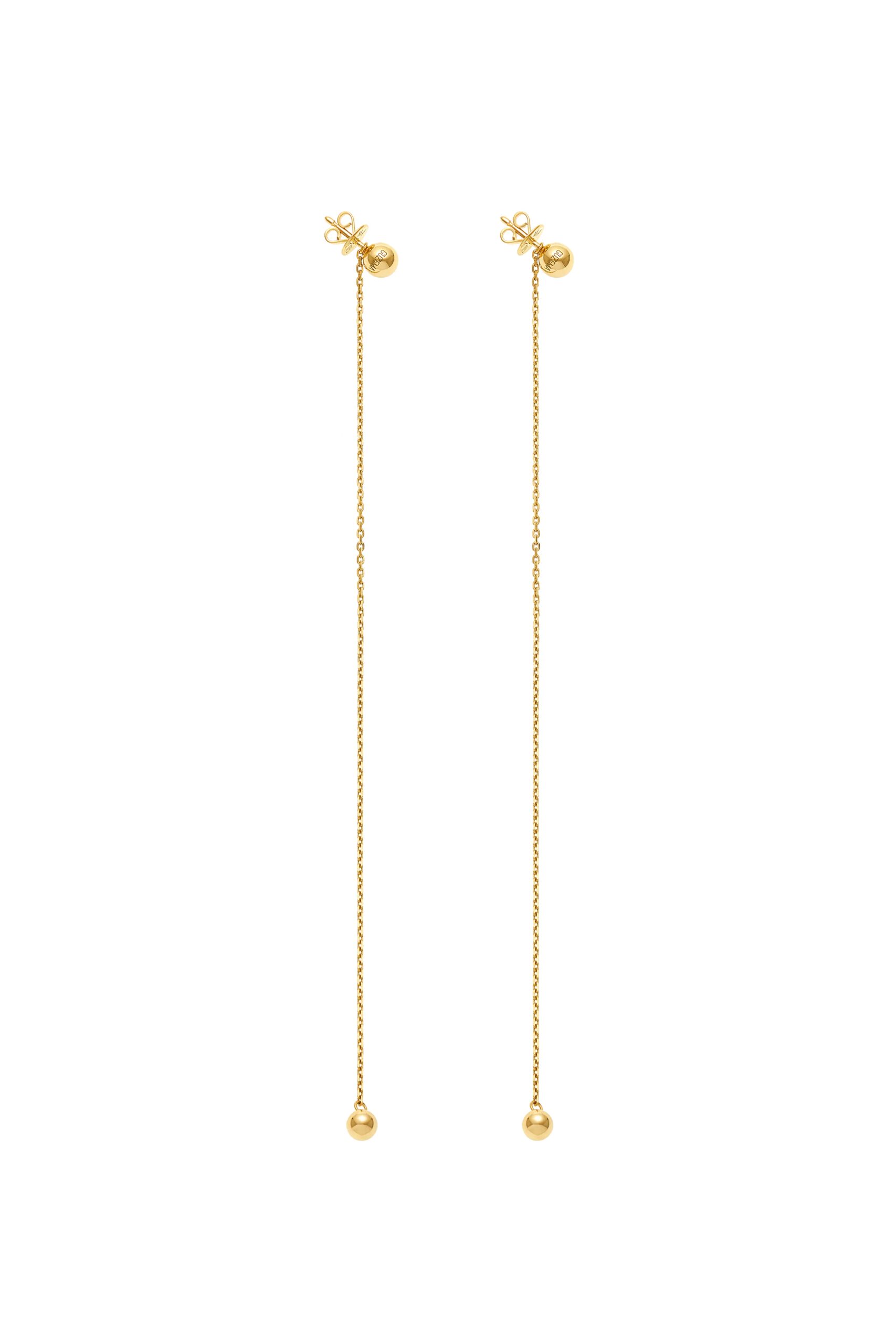 Earrings Duo Orb Transformer Earrings, yellow gold with timeless design by Guzema