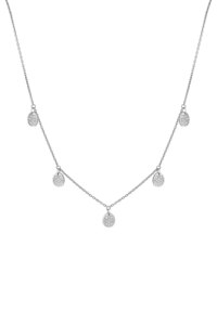 Flat Quintet Necklace, diamonds, white gold