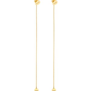 Duo Flat Transformer Earrings, yellow gold
