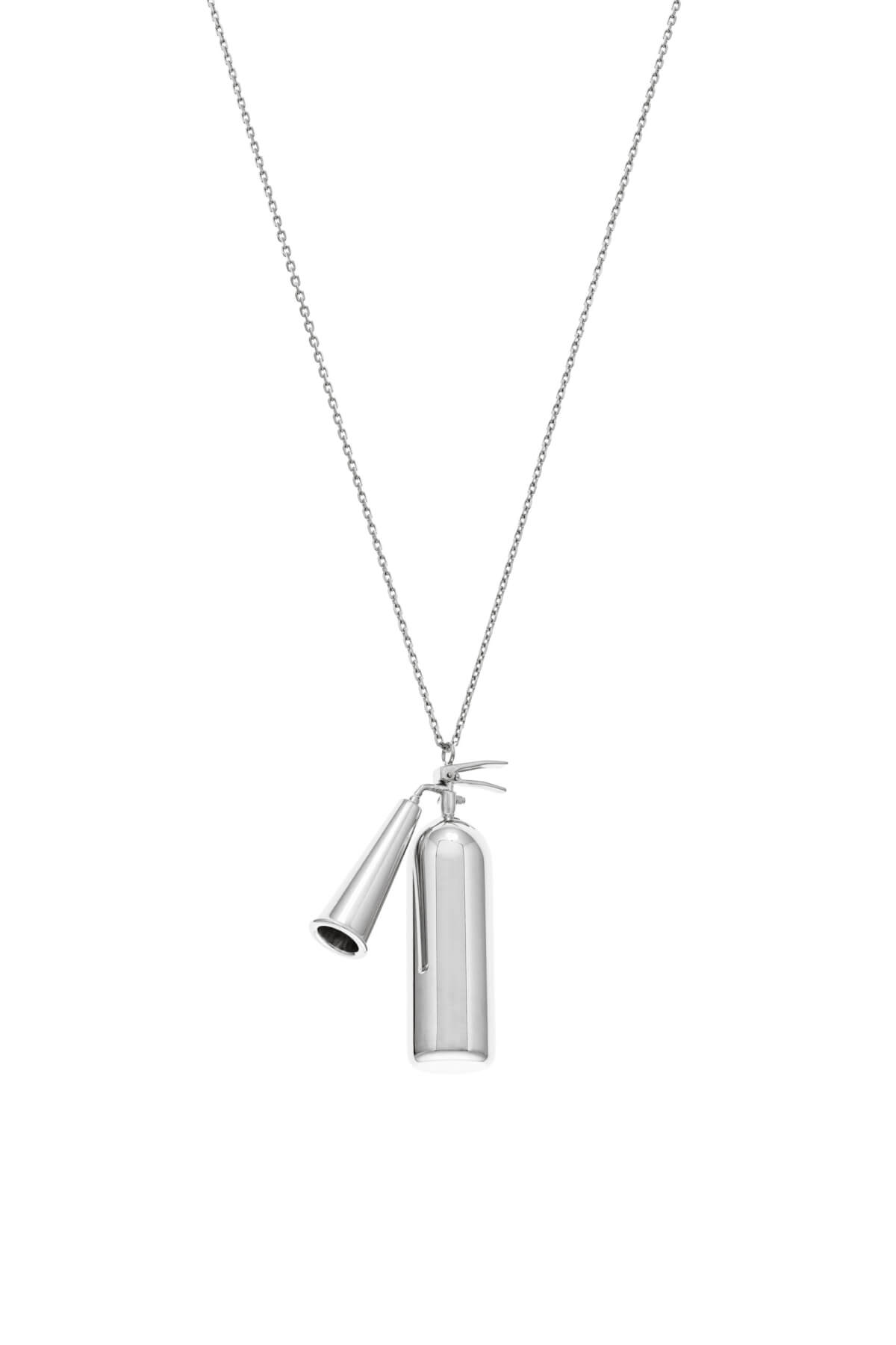 Necklaces Bold Extinguisher Pendant, white gold with fast delivery from Guzema