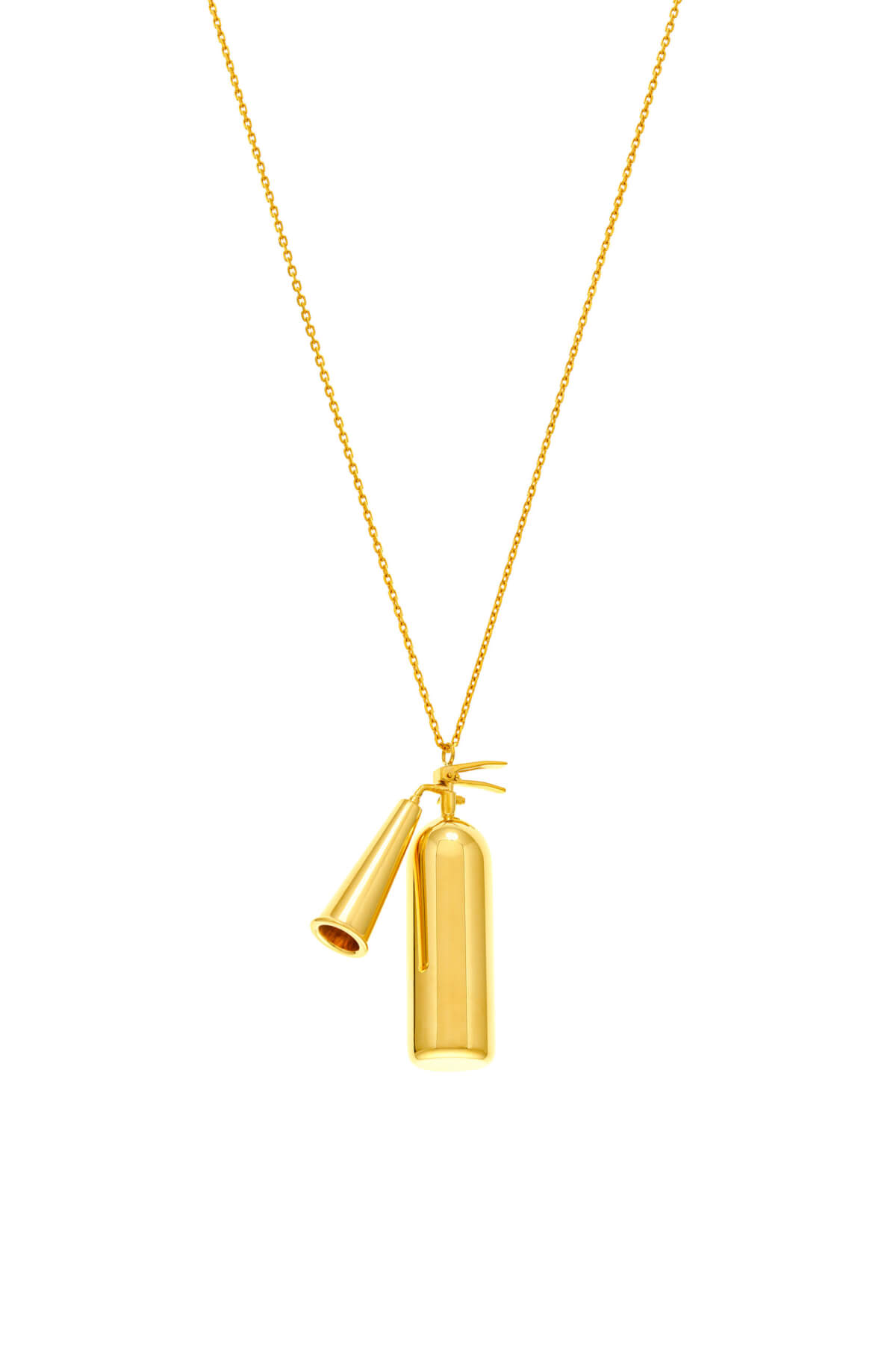 Bold Extinguisher Pendant, yellow gold