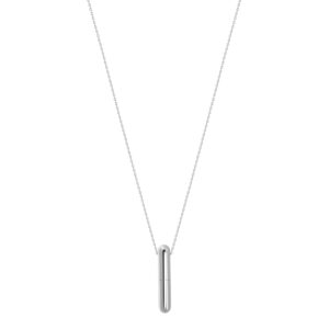 Mini Capsule Necklace, white gold