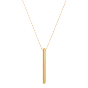 Bold Capsule Necklace, yellow gold