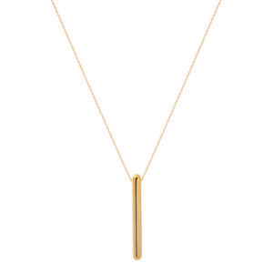 Mid Capsule Necklace, yellow gold