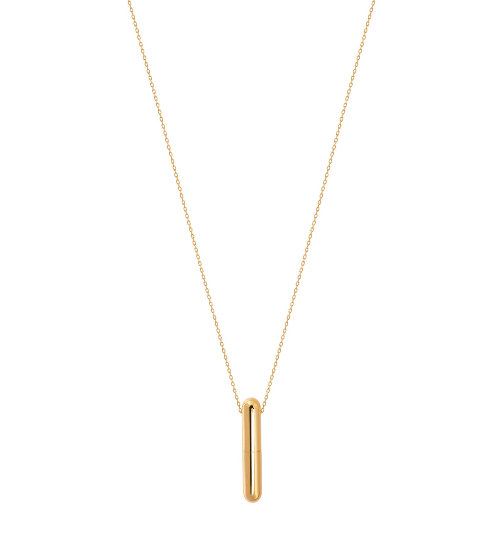 Exclusive Necklaces Mini Capsule Necklace, yellow gold from Guzema