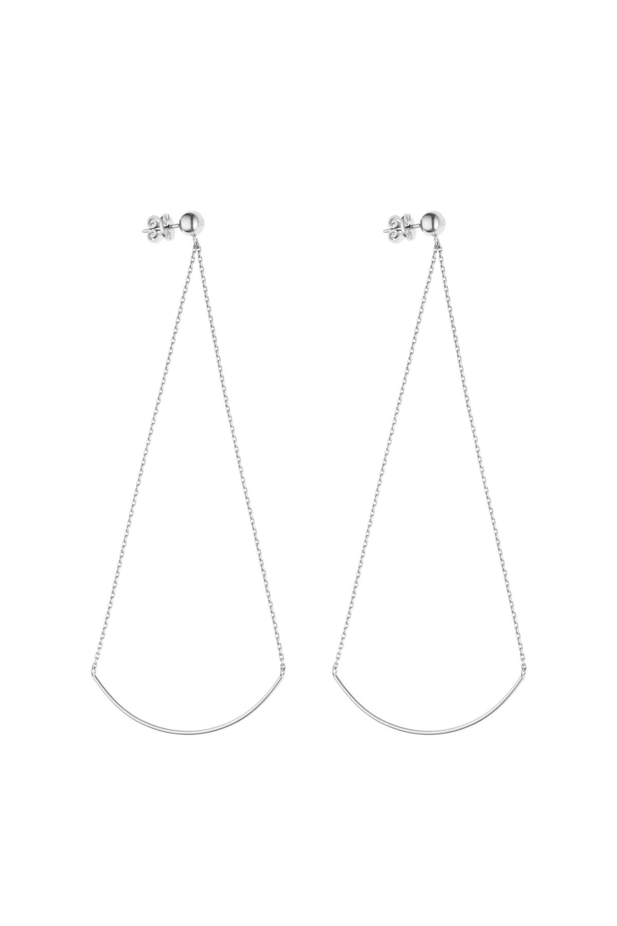 Earrings Arch earrings, white gold for stylish and elegant looks