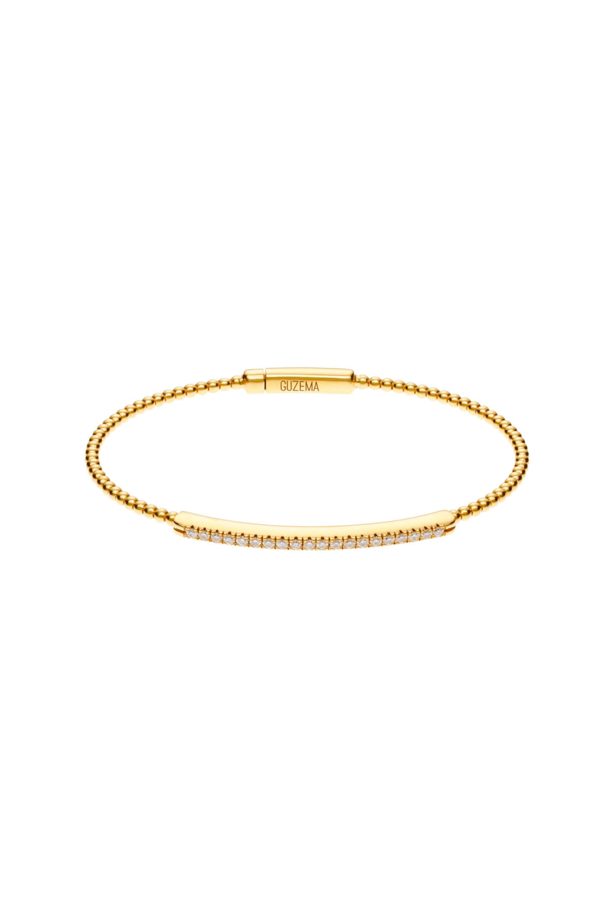 Bracelets Bracelet with 19 diamonds, yellow gold for everyday elegance